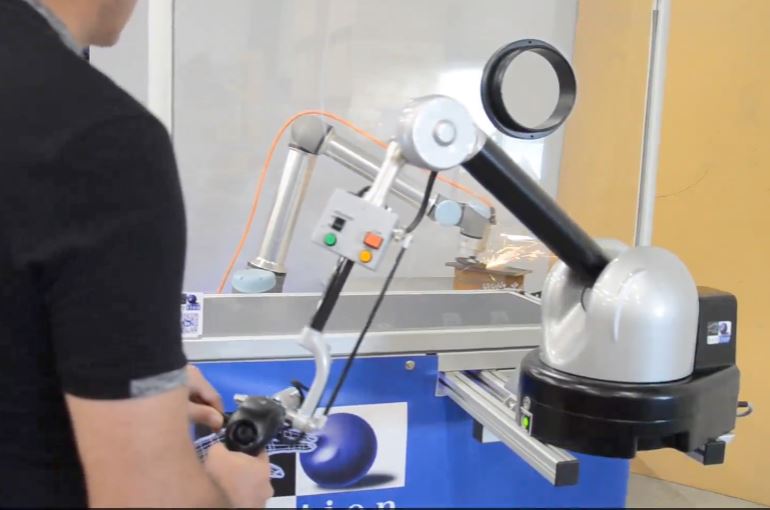 Haption remote-metalworking